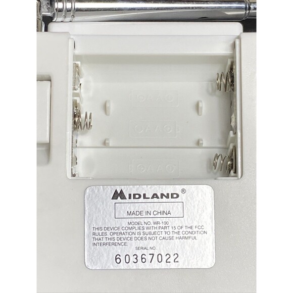 Weather Alert Midland Radio - WR100/Work Perfectly - Picture 6 of 9